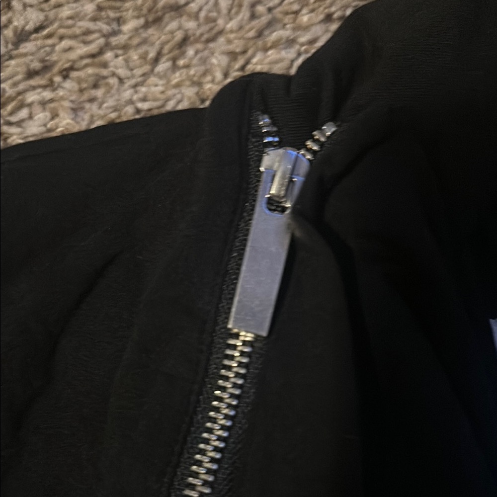 Marcella NYC Asymmetrical Black Zippered Jacket - Picture 9 of 9